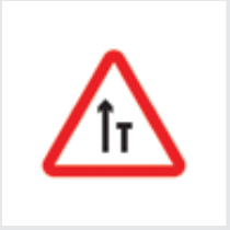 Sign: Right carriageway closed