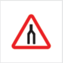 Sign: Dual carriageway ends