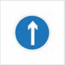 Sign: Ahead only