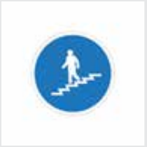 Sign: Pedestrian stairs