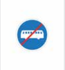 Sign: End of lane reserved for scheduled buses, etc