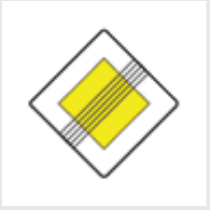 Sign: End of primary road