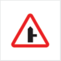 Sign: Junction right