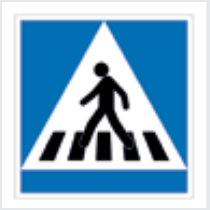 Sign: Pedestrian crossing