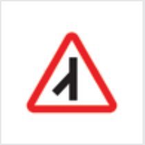 Sign: Traffic merging from left