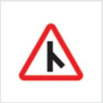 Sign: Traffic merging from right