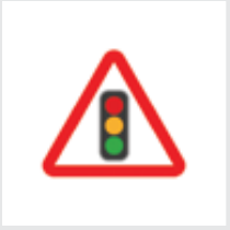 Sign: Traffic lights ahead