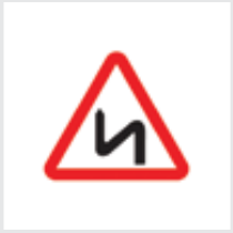 Sign: Double bend, first to the Left