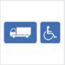Sign: Symbol for the specified vehicle or road user